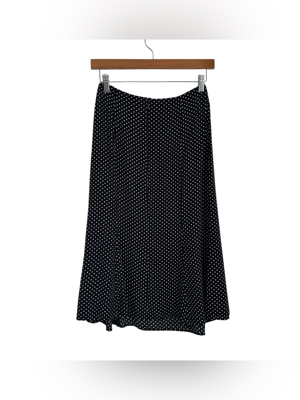 Reformation Womrns Bea A Line Polka Dot Midi Skirt Sz Small Black White Flowy - Picture 2 of 8